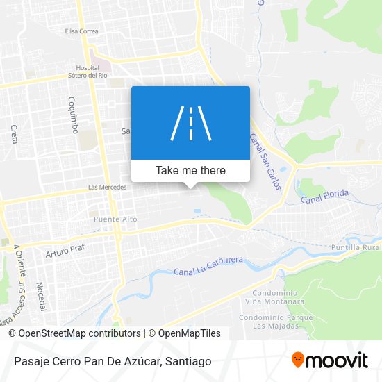 Pasaje Cerro Pan De Azúcar map