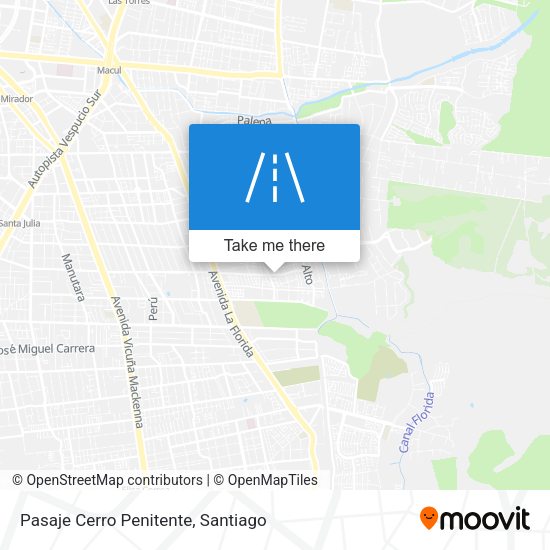 Mapa de Pasaje Cerro Penitente