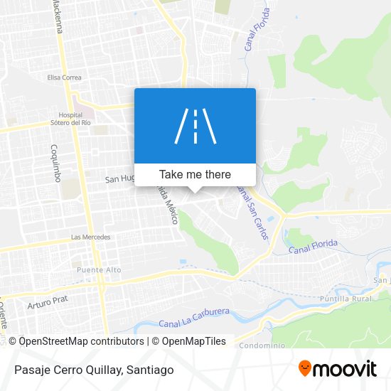 Pasaje Cerro Quillay map