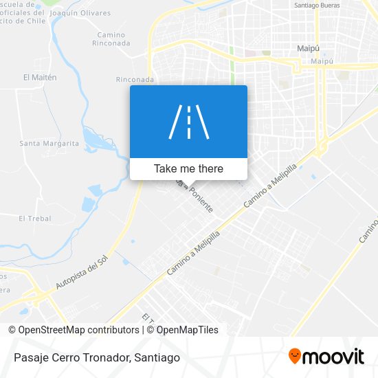Mapa de Pasaje Cerro Tronador