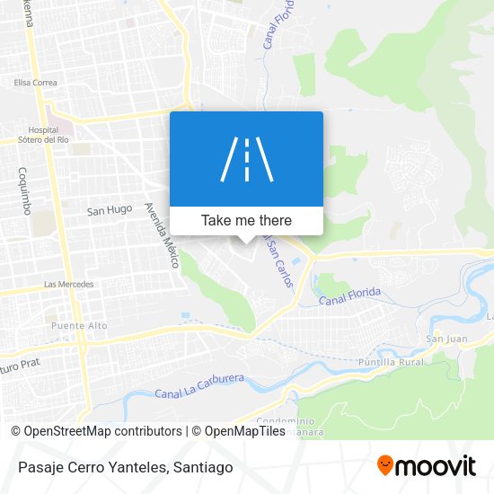 Pasaje Cerro Yanteles map