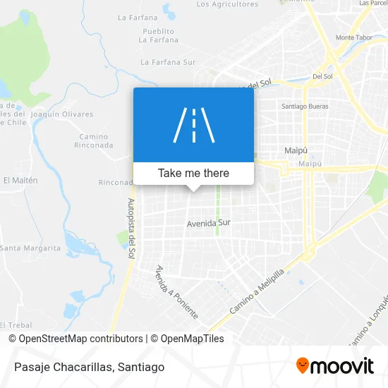 Pasaje Chacarillas map