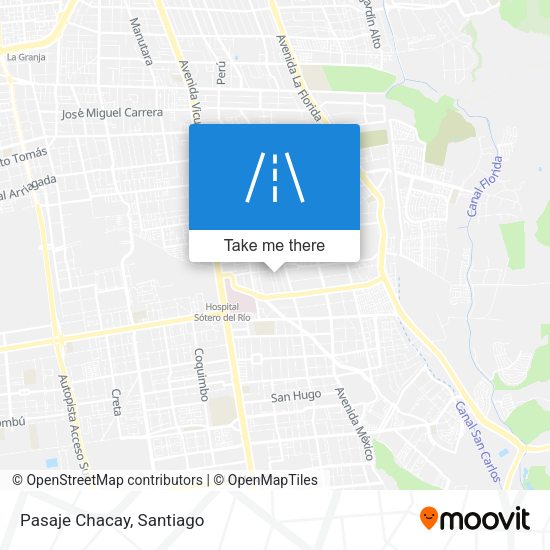 Mapa de Pasaje Chacay