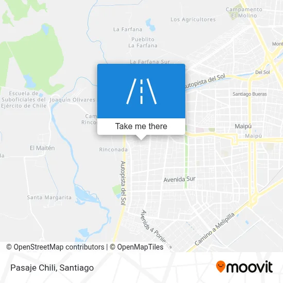 Pasaje Chili map