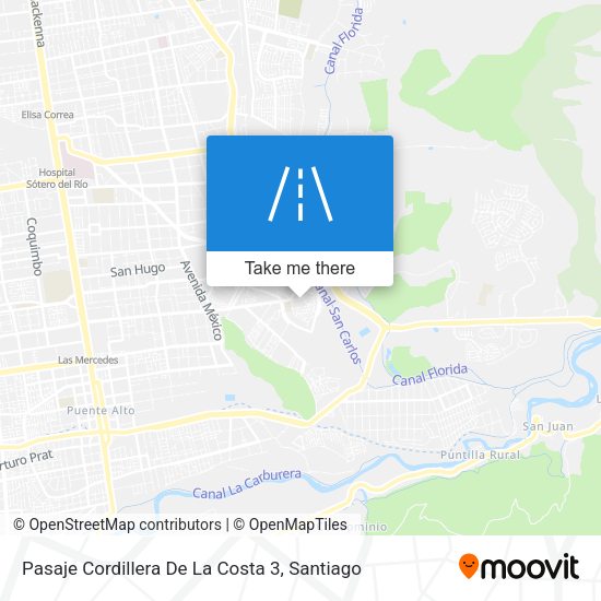 Mapa de Pasaje Cordillera De La Costa 3