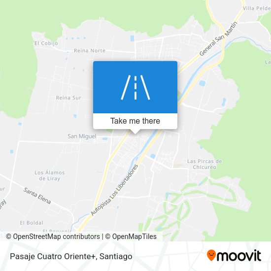 Mapa de Pasaje Cuatro Oriente+