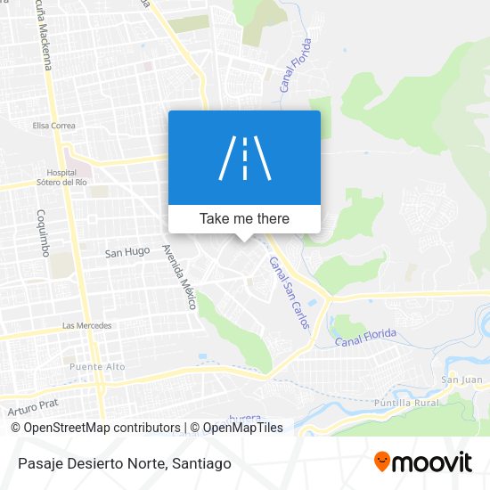 Pasaje Desierto Norte map