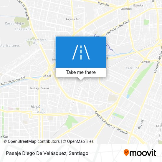 Mapa de Pasaje Diego De Velásquez