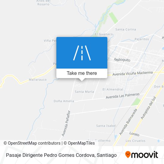 Pasaje Dirigente Pedro Gomes Cordova map