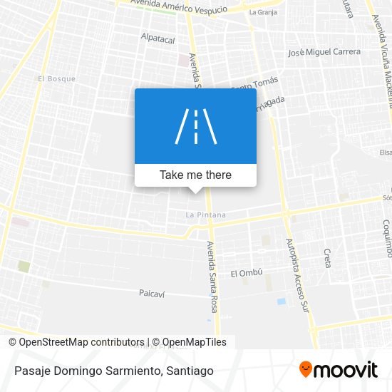 Mapa de Pasaje Domingo Sarmiento