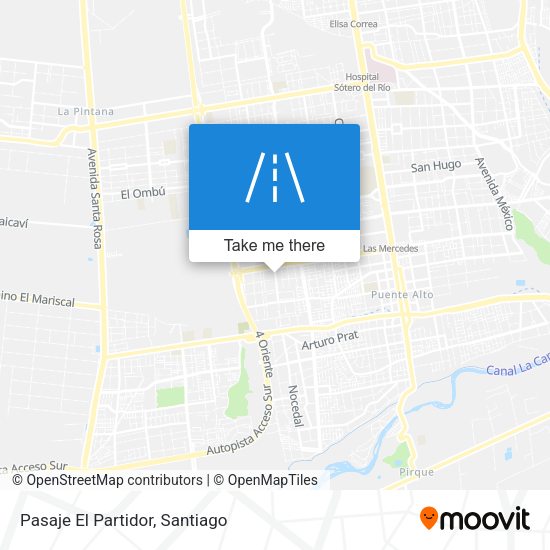 Mapa de Pasaje El Partidor