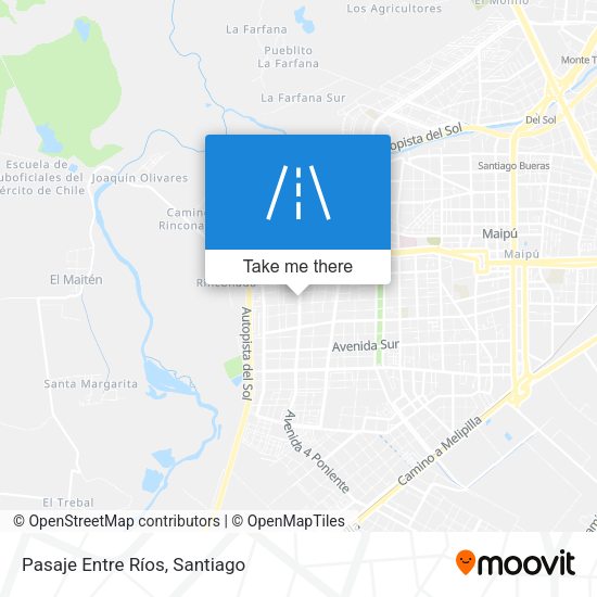 Pasaje Entre Ríos map