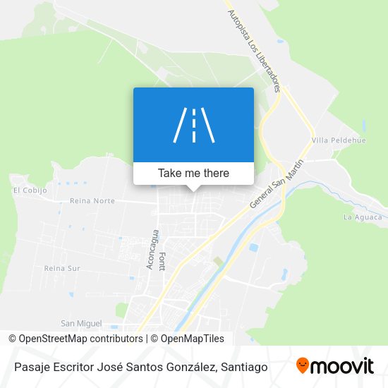 Pasaje Escritor José Santos González map