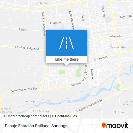 Pasaje Estación Paillaco map