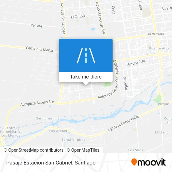 Pasaje Estación San Gabriel map