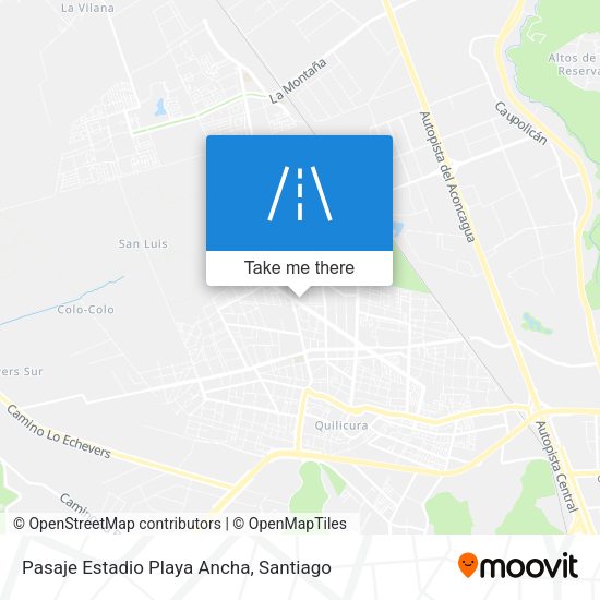 Pasaje Estadio Playa Ancha map