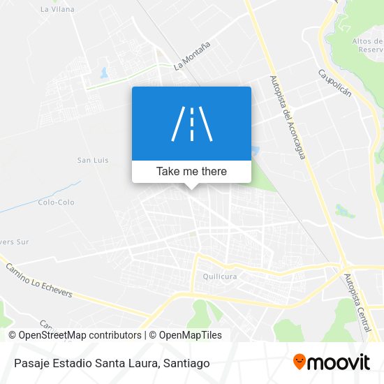 Pasaje Estadio Santa Laura map
