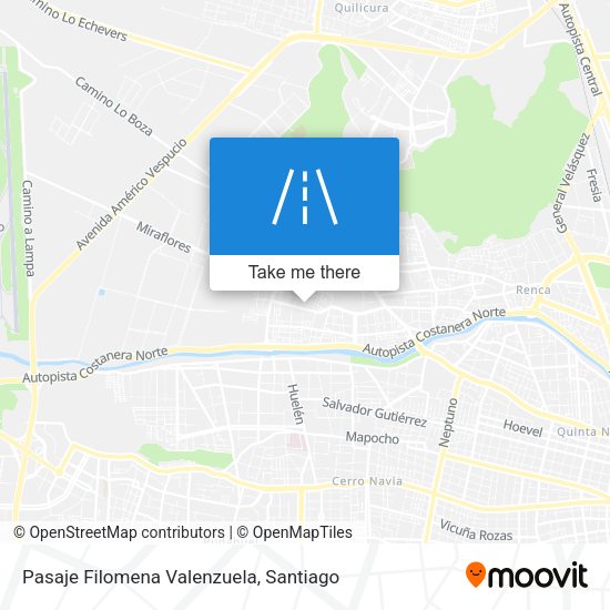 Mapa de Pasaje Filomena Valenzuela