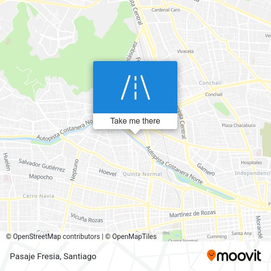 Mapa de Pasaje Fresia