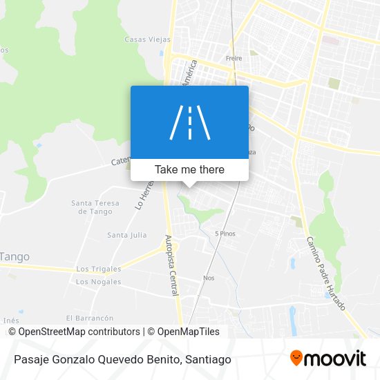 Pasaje Gonzalo Quevedo Benito map