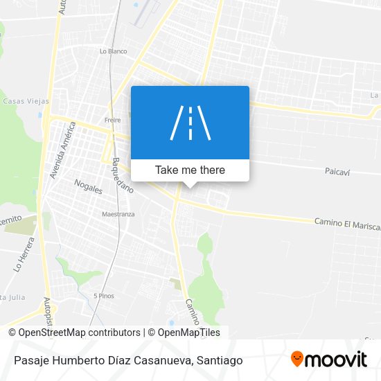Mapa de Pasaje Humberto Díaz Casanueva