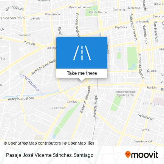 Pasaje José Vicente Sánchez map