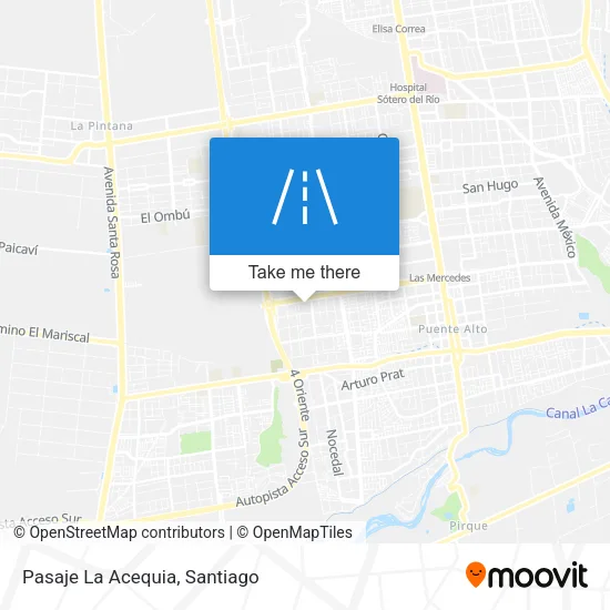 Mapa de Pasaje La Acequia