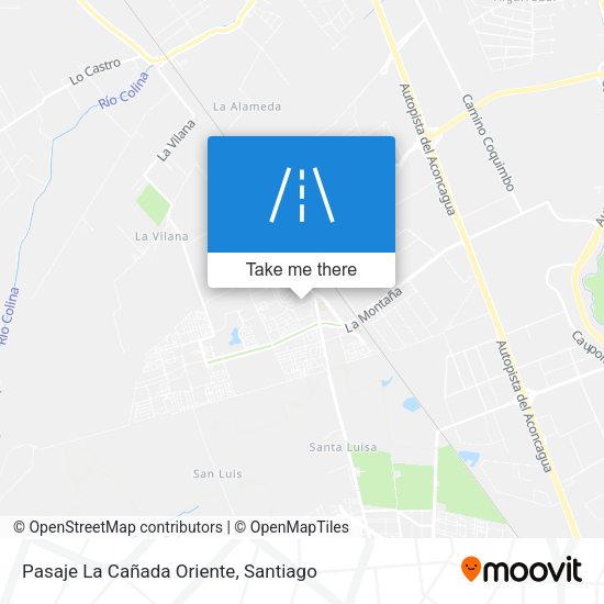 Pasaje La Cañada Oriente map