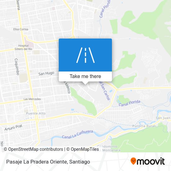 Mapa de Pasaje La Pradera Oriente