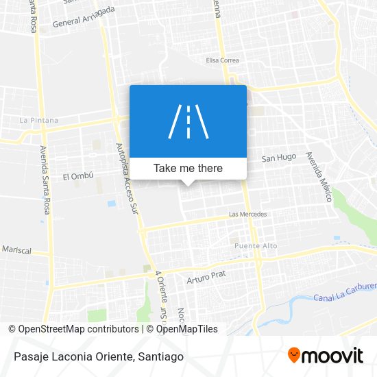 Pasaje Laconia Oriente map