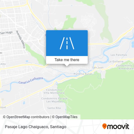 Pasaje Lago Chaiguaco map