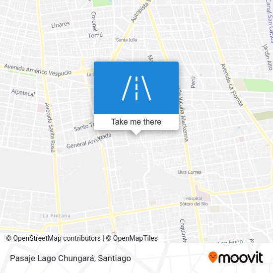 Pasaje Lago Chungará map