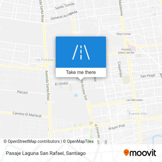 Pasaje Laguna San Rafael map
