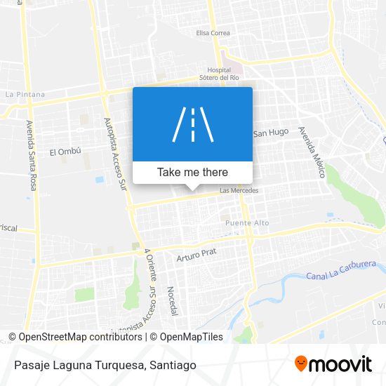 Pasaje Laguna Turquesa map