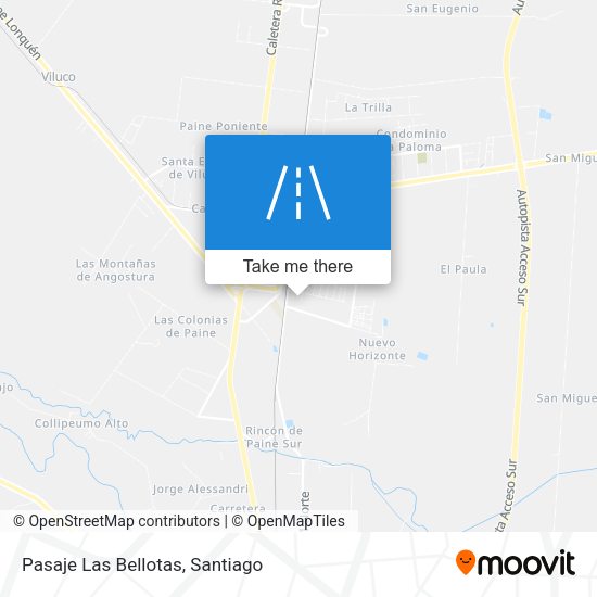 Mapa de Pasaje Las Bellotas