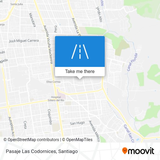 Mapa de Pasaje Las Codornices