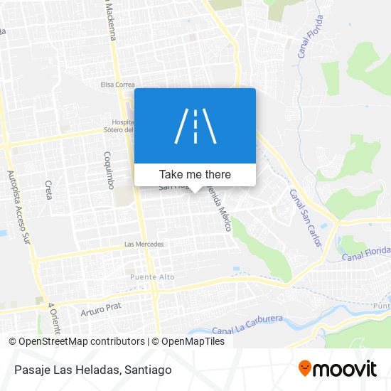 Pasaje Las Heladas map