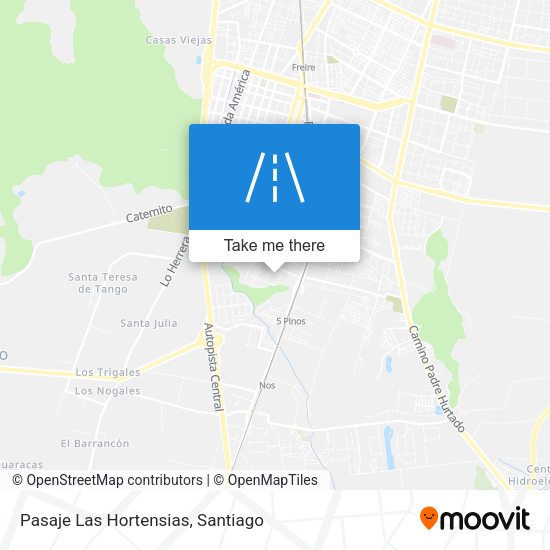 Pasaje Las Hortensias map