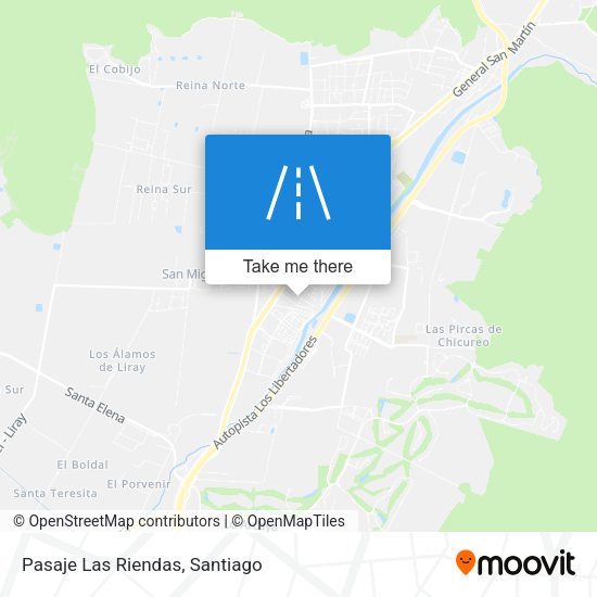 Mapa de Pasaje Las Riendas
