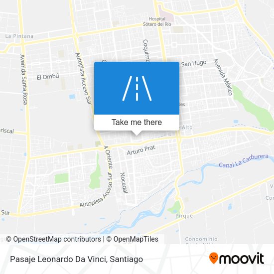 Pasaje Leonardo Da Vinci map