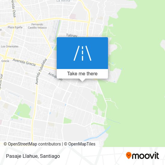 Mapa de Pasaje Llahue