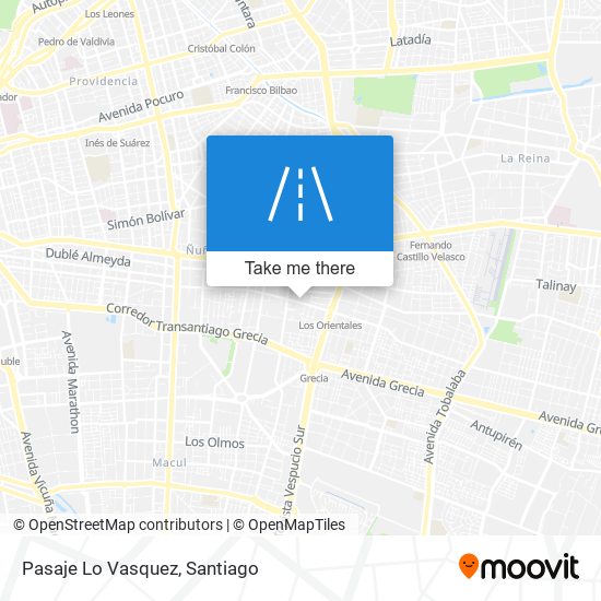 Mapa de Pasaje Lo Vasquez