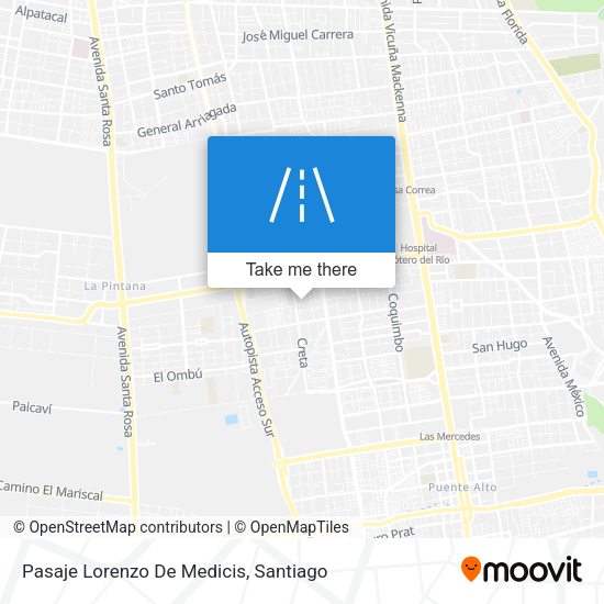 Pasaje Lorenzo De Medicis map