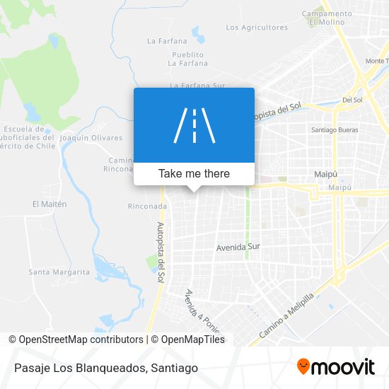 Pasaje Los Blanqueados map