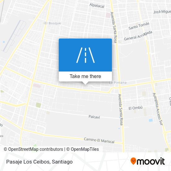 Mapa de Pasaje Los Ceibos