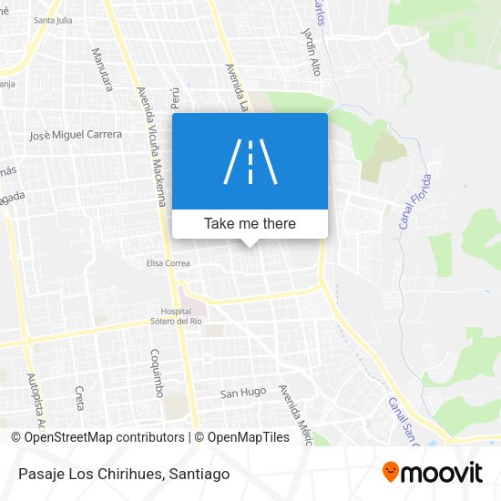 Mapa de Pasaje Los Chirihues