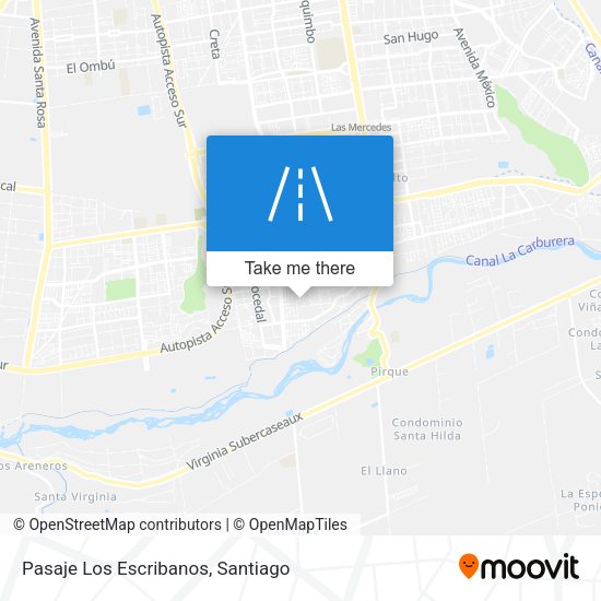 Pasaje Los Escribanos map