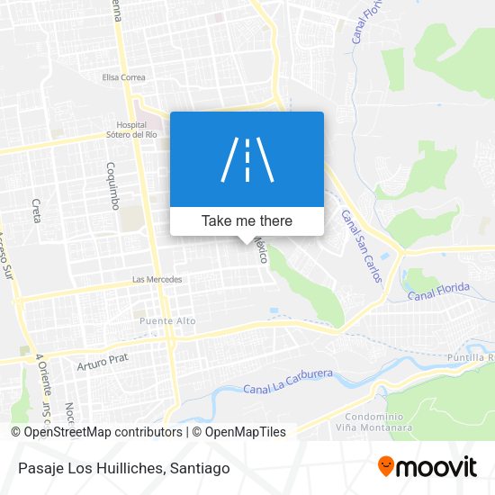Pasaje Los Huilliches map