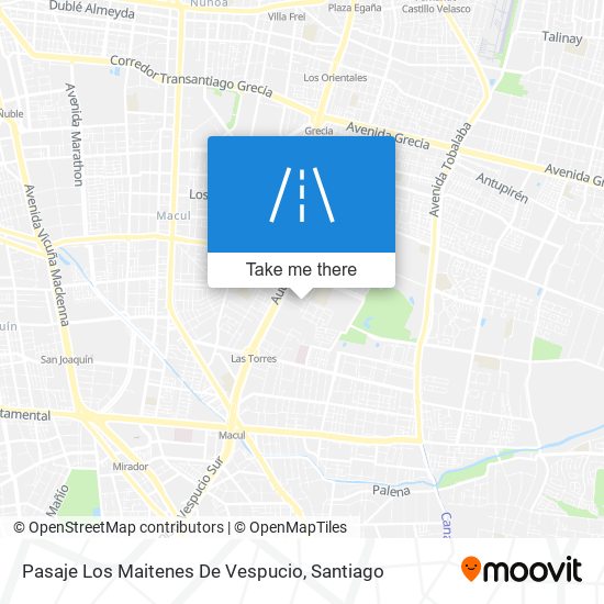 Mapa de Pasaje Los Maitenes De Vespucio