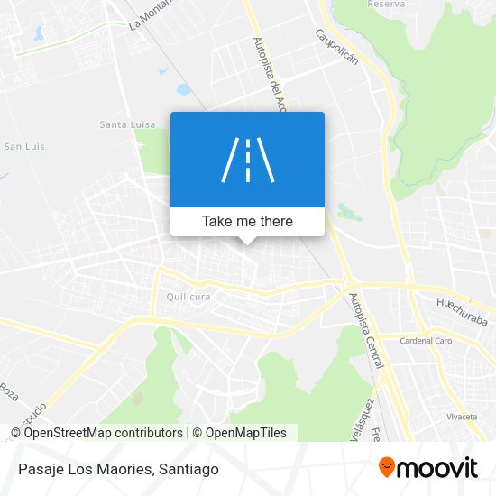 Mapa de Pasaje Los Maories